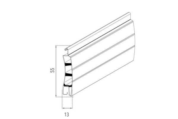 Tapparella rinforzata vetroresina PVC profilo 5 kg